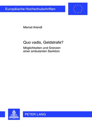 cover image of Quo vadis, Geldstrafe?